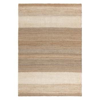 Covor alb/bej reversibil/țesut manual din iută 120x170 cm Cedar – Asiatic Carpets