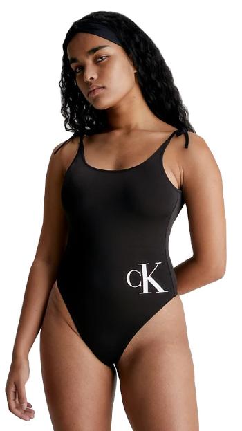 Calvin Klein Set dama - costum de baie dintr-o singură piesă, bentita si prosop KW0KW02087-BEH XS