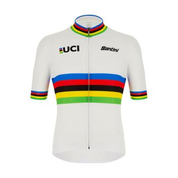 Santini UCI WORLD CHAMP ECO tricou - white