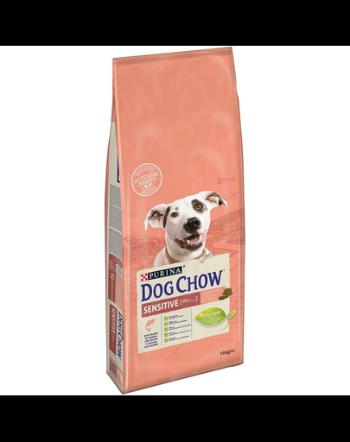 Purina Dog Chow Adult Sensitive hrana uscata caini adulti cu sistem digestiv sensibil, cu somon 14 kg