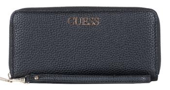 Guess Portofel pentru femei Alby Slg Zip LArge Around Black -Bla