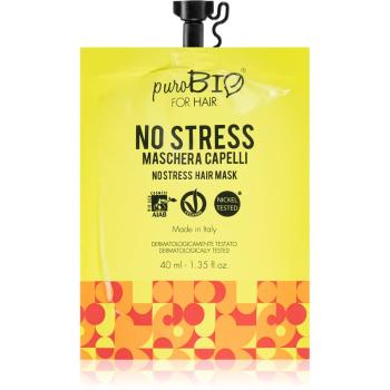 puroBIO Cosmetics No Stress Mască de păr cu efect revitalizant 40 ml