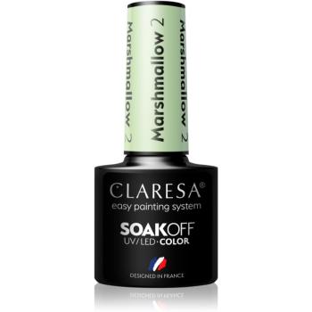 Claresa SoakOff UV/LED Color Marshmallow lac de unghii sub forma de gel culoare 2 5 g