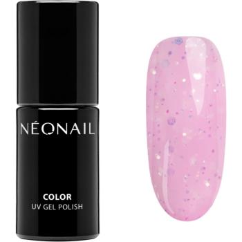 NEONAIL Baby Bloomer lac de unghii sub forma de gel cu particule stralucitoare culoare Pink-tastic 7,2 ml