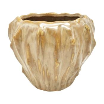 Ghiveci din ceramică PT LIVING Flora, ø 12,5 cm, maro nisip