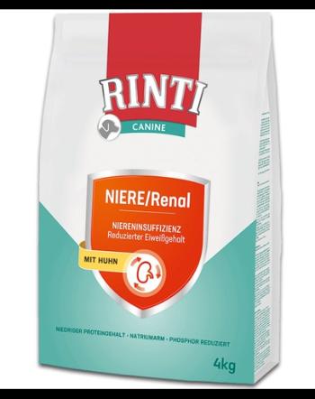 RINTI Canine Kidney/Renal Chicken hrana sustinere functie renala caini 4kg cu pui