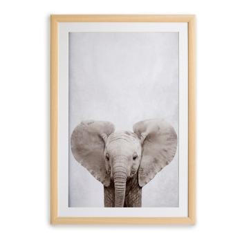 Tablou cu ramă pentru perete Surdic Elephant, 30 x 40 cm