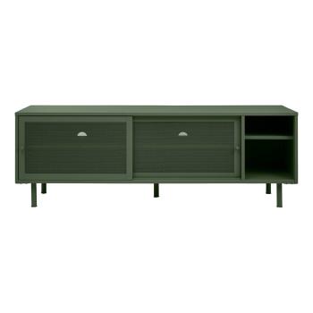 Comodă TV verde-închis din metal 160x55 cm Veep – Unique Furniture