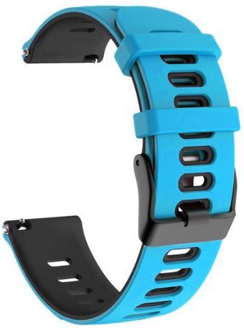 4wrist Curea din silicon pentru Garmin 20 mm - Blue