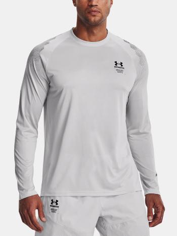 Under Armour UA Armourprint LS Tricou Gri