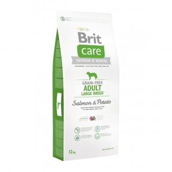 BRIT Care Adult Large Breed, L-XL, Somon cu Cartofi, hrană uscată fără cereale câini, 12kg