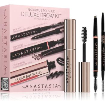 Anastasia Beverly Hills Natural & Polished Deluxe Brow Kit set cosmetice decorative Taupe(pentru sprâncene) culoare