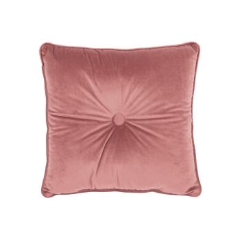 Pernă Tiseco Home Studio Velvet Button, 45 x 45 cm, roz
