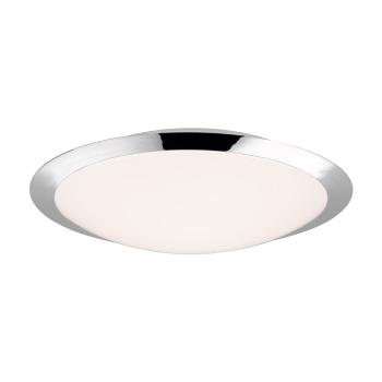 Plafonieră argintiu-lucios LED ø 42 cm Umberto – Trio