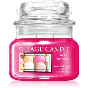 Village Candle French Macaroon lumânare parfumată  (Glass Lid) 262 g