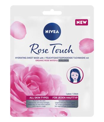 Nivea Mască textilă hidratantă cu acid hialuronic Rose Touch (Hydrating Sheet Mask) 1 ks