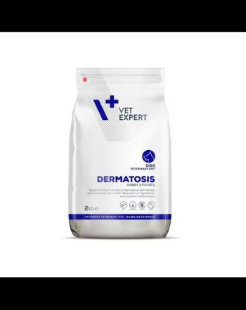 VET EXPERT Veterinary Diet Dog Dermatosis Rabbit&amp;Potato 2 kg hrana veterinara pentru caini