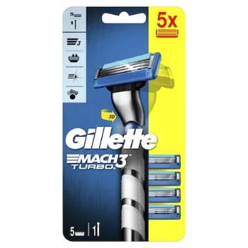 Gillette Aparat de ras Gillette Mach33D Turbo Barcelona + 5 capete