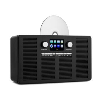 Auna Vertico, radio cu internet cu CD player, IR / DAB + / FM, BT, 2.4 ", HCC, afișaj