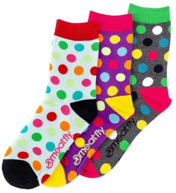 Meatfly Set de șosete Light Regular socks S19 Dotspack 39-42