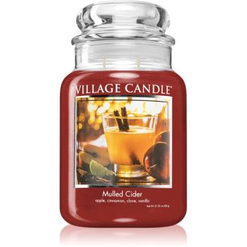 Village Candle Mulled Cider lumânare parfumată  (Glass Lid) 602 g