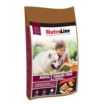 Pachet 2 x Nutraline Dog Adult Grain Free, 12.5 kg