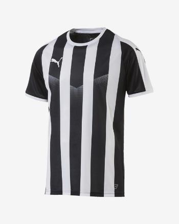 Puma Liga Jersey Striped Tricou Negru Alb