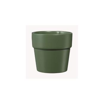 Ghiveci din ceramică Big pots Lima, ø 10 cm, verde închis