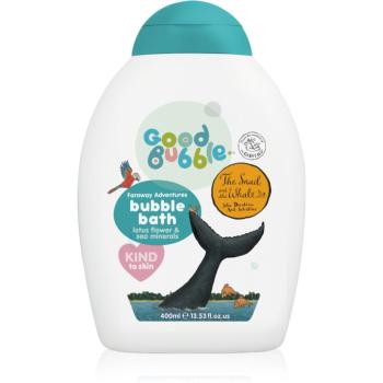 Good Bubble Snail & the Whale Bubble Bath spuma de baie pentru copii Lotus Flower & Sea Minerals 400 ml