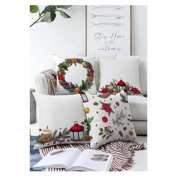 Fețe de pernă de Crăciun în set de 4 55x55 cm Merry Christmas - Mila Home