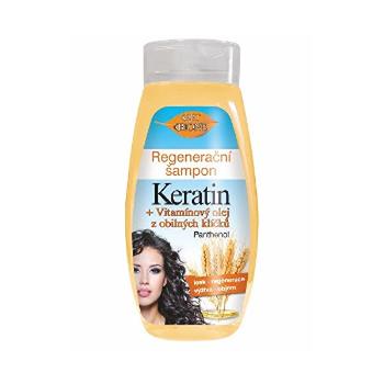 Bione Cosmetics Șampon regenerant Cheratina + Ulei de vitamine din germeni de cereale 400 ml