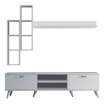 Set mobilier TV alb 180x48 cm Veronica - Kalune Design