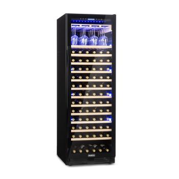 Klarstein Vinovilla Onyx Grande, frigider pentru vin cu volum mare, 433 l, 165 sticle, negru