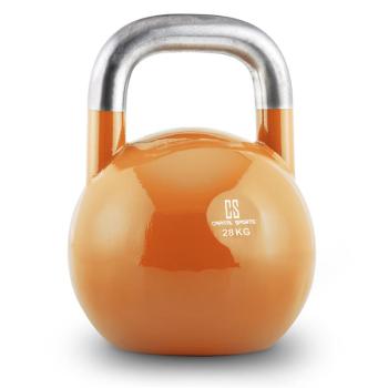 Capital Sports Compket 28, 28 kg, culoare somon, ganteră kettlebell, greutate rotundă