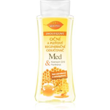 Bione Cosmetics Honey + Q10 demachiant in doua faze pentru față și ochi 255 ml