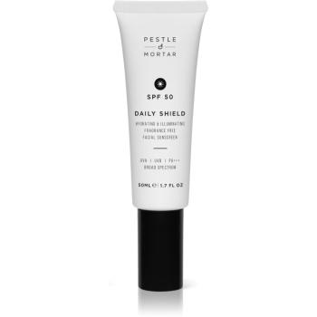 Pestle & Mortar Daily Sheild crema de protectie iluminatoare SPF 50 50 ml