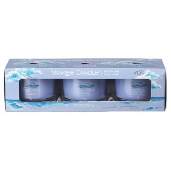 Yankee Candle Set de lumânări votive in sticlă Ocean Air 3 x 37 g