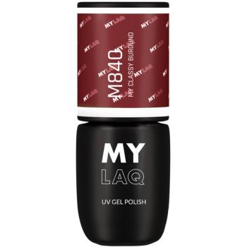 MYLAQ UV Gel Polish lac de unghii sub forma de gel culoare My Classy Burgundy 5 ml