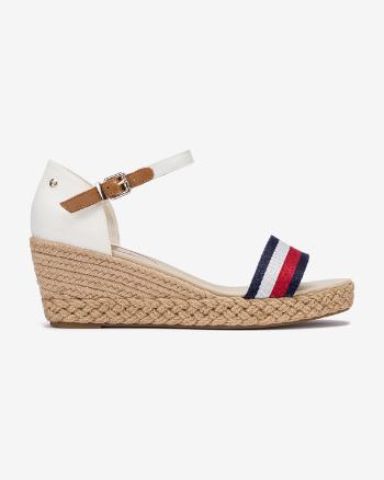 Tommy Hilfiger Shimmery Ribbon Pantofi cu platforma ortopedică Alb