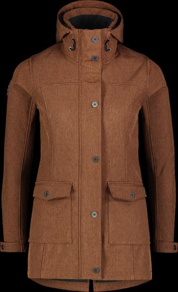Femei izolate jachetă softshell Nordblanc Textură maro NBWSL7579_HDU