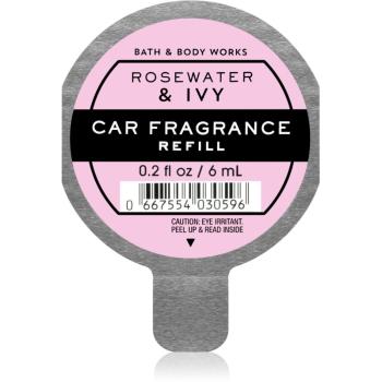 Bath & Body Works Rose Water & Ivy parfum pentru masina Refil 6 ml