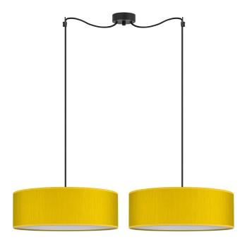 Lustră cu două brațe Bulb Attack Doce XL, ⌀ 45 cm, galben