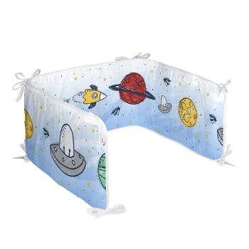 Protecție pentru pătuț din bumbac Mr. Fox Starspace Starspace, 210 x 40 cm