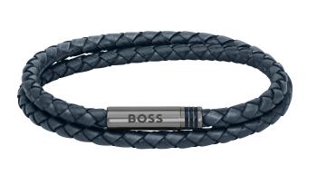 Hugo Boss Brățară dublă stilată din piele 1580494 19 cm