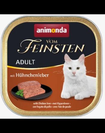 ANIMONDA Vom Feinsten Adult cu ficat de pui 100 g pentru pisica