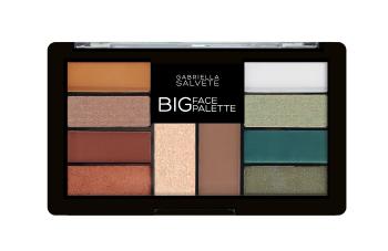 Gabriella Salvete Paleta de farduri de ochi bronz si iluminator Big Face Palette 12 g