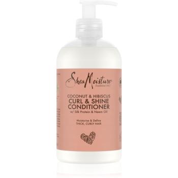 Shea Moisture Coconut & Hibiscus Curl & Shine balsam pentru par ondulat si cret 384 ml