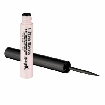 Barry M Linii pentru sprâncene și ser hrănitor Ultra Brow (2-in-1 Defining Browliner & Nourishing Serum) 1,7 ml Black