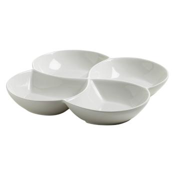 Bol 4în1 din porțelan Maxwell & Williams Basic, 26,5 x 26,5 cm, alb