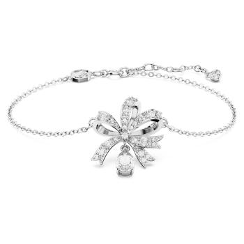 Swarovski Brățară fermecătoare placată cu rodiu cu fundiță Volta 5647581